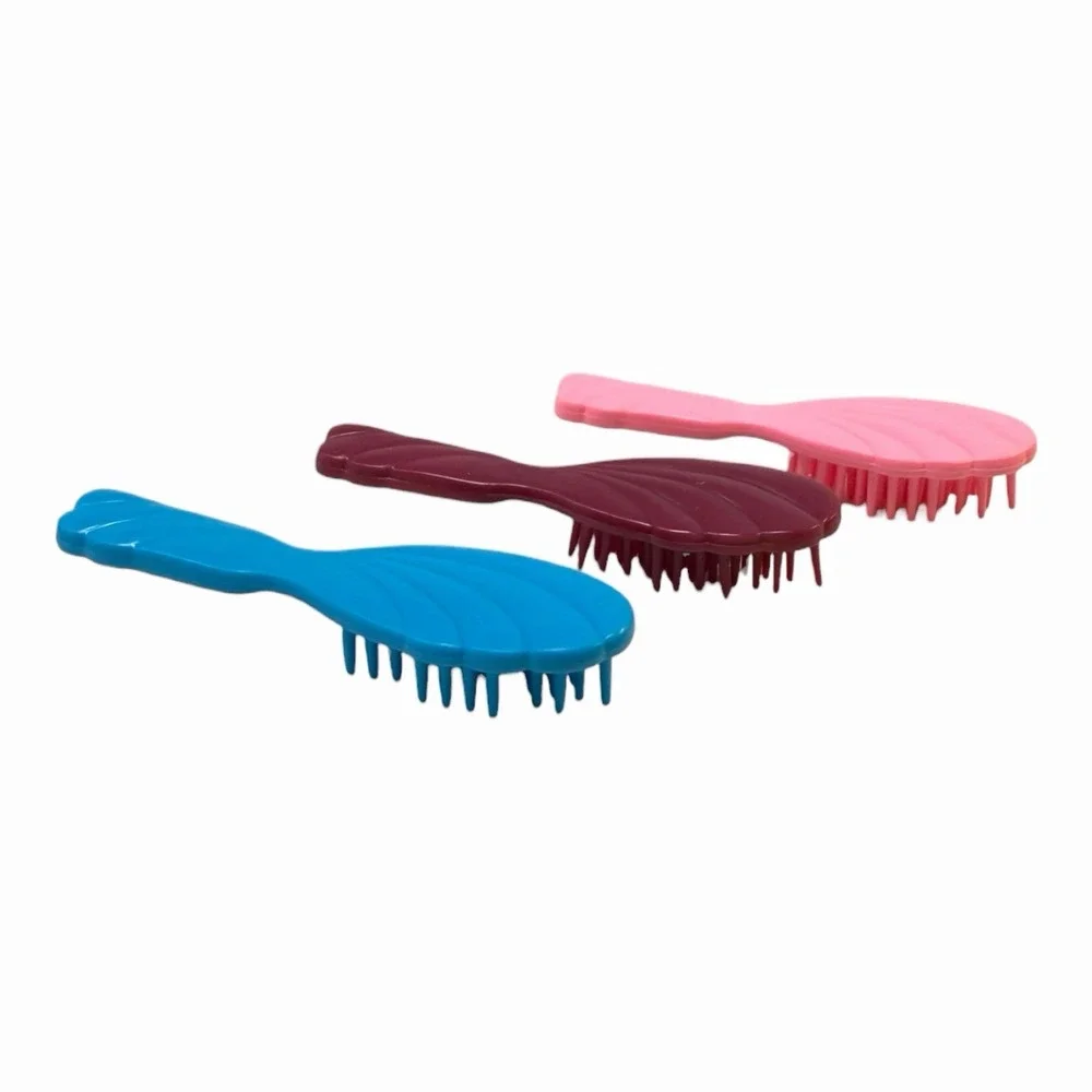Barbie Hair Brush‎ Lot of (3) - Blue, Maroon, Pink 1990s